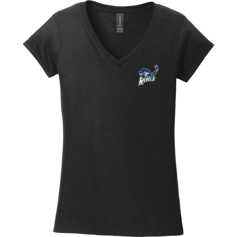 Kensington Valley Rebels Softstyle Ladies Fit V-Neck T-Shirt