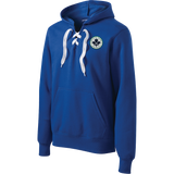 North Park Hockey Lace Up Pullover Hooded Sweatshirt