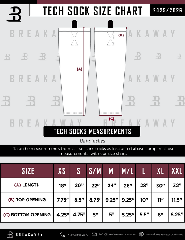 Mercer Alternate Black Sublimated Tech Socks