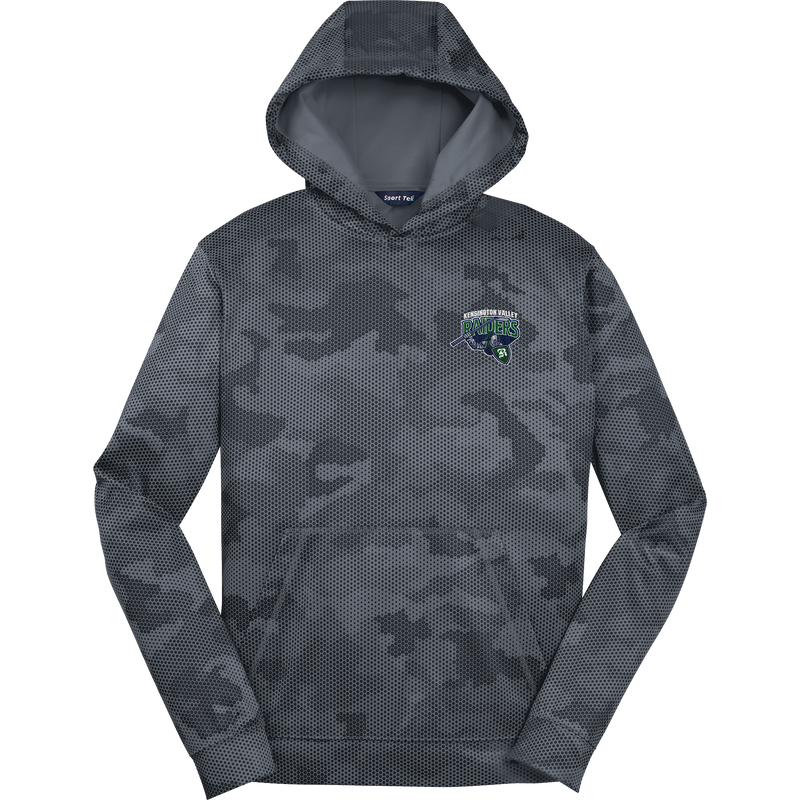 Kensington Valley Raiders Youth Sport-Wick CamoHex Fleece Hooded Pullover